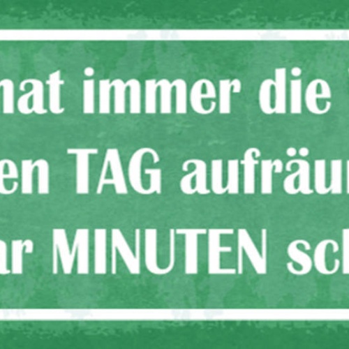 Schild Man Hat Immer Die Wahl Den Halben Tag Aufräumen Oder Halben Tag Schämen