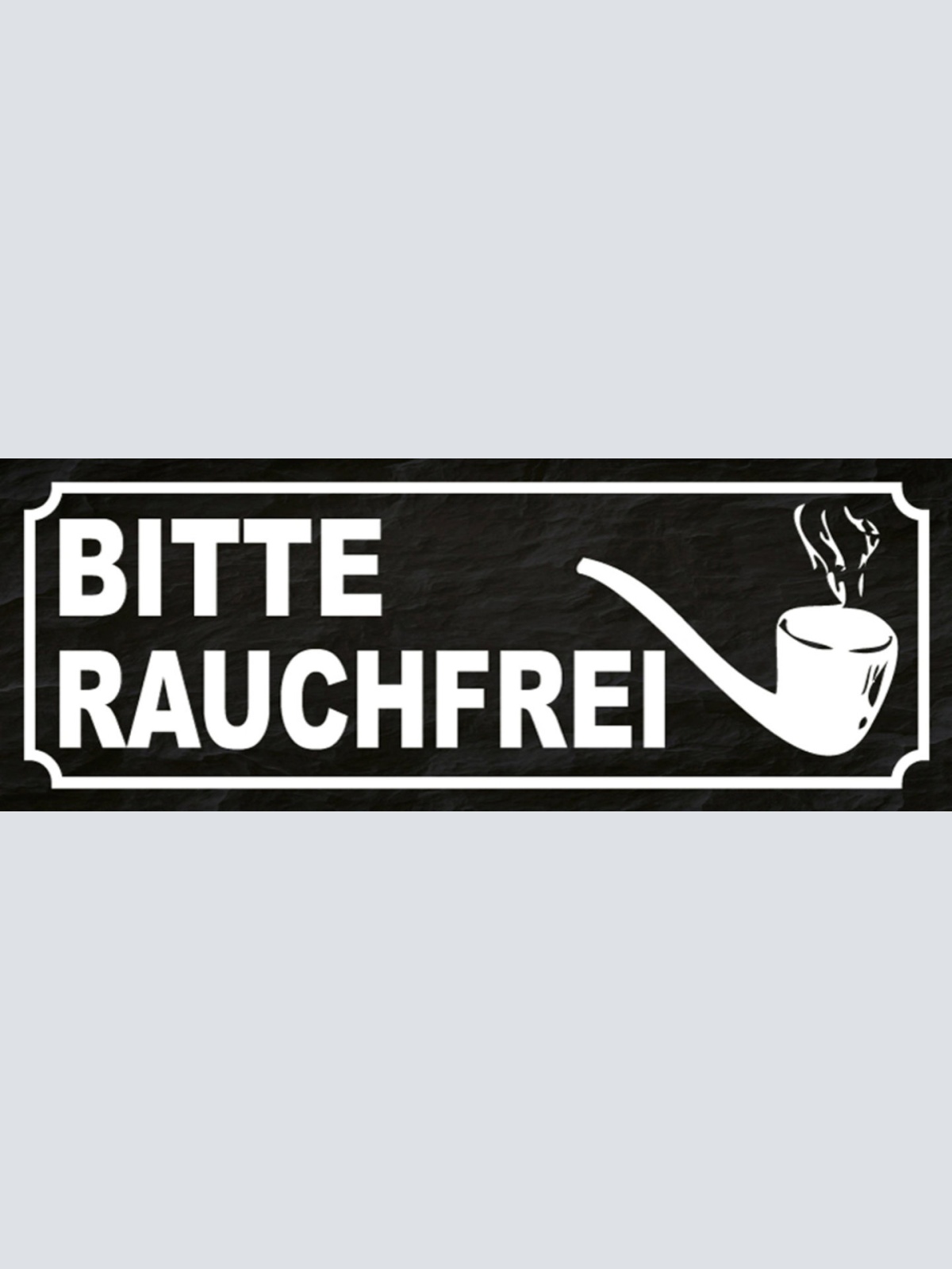 Schild Bitte Rauchfrei Zigarette Pfeife No Smoking Verbot 27x10 Blech od.Holz