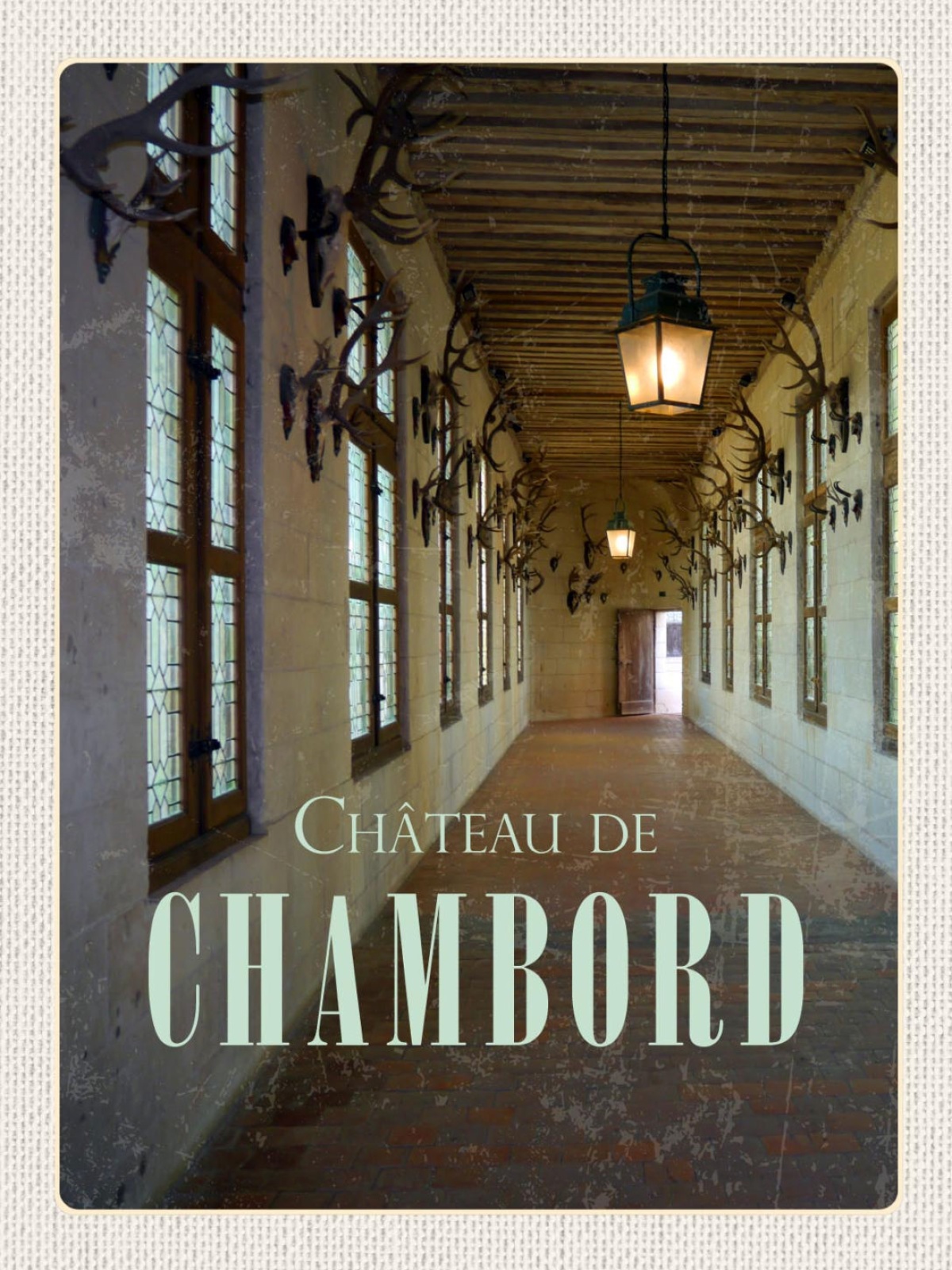 Schild Château De Chambord Schloss Frankreich 12x18 20x30 30x40 Blech od. Holz