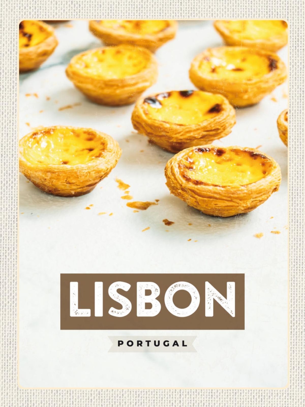 Schild Lisbon Lissabon Portugal Pasteis Nata Tart 12x18 20x30 30x40 Blech/Holz