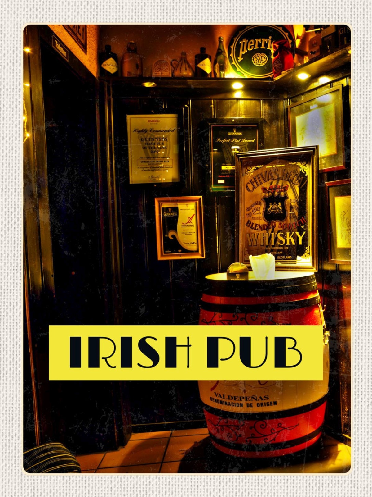 Schild Irish Pub Ireland Irland Bier Alkohol Bar 12x18 20x30 30x40 Blech/Holz