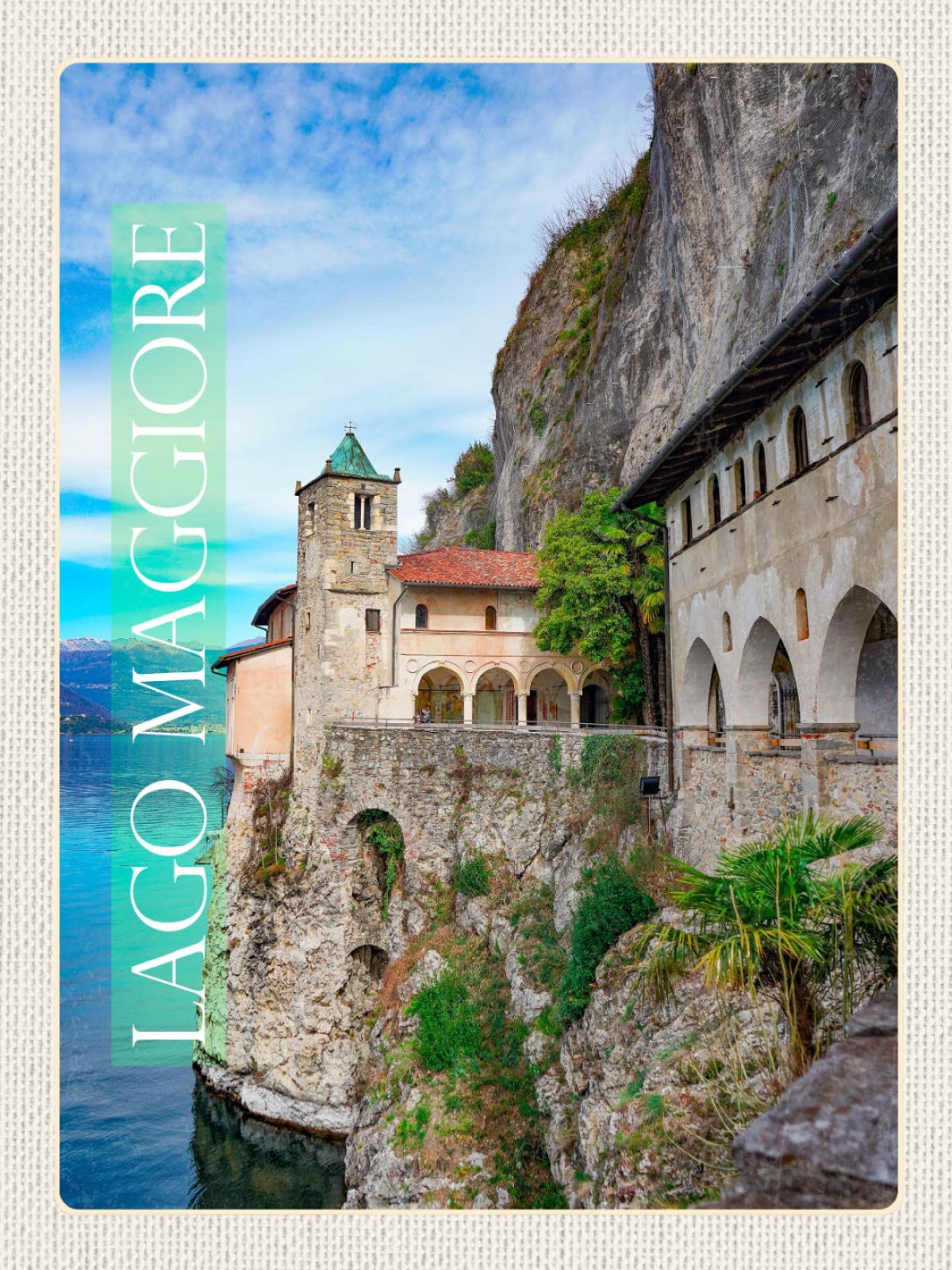 Schild Lago Maggiore ITA CH Santa Caterina Sasso 12x18 20x30 30x40 Blech/Holz