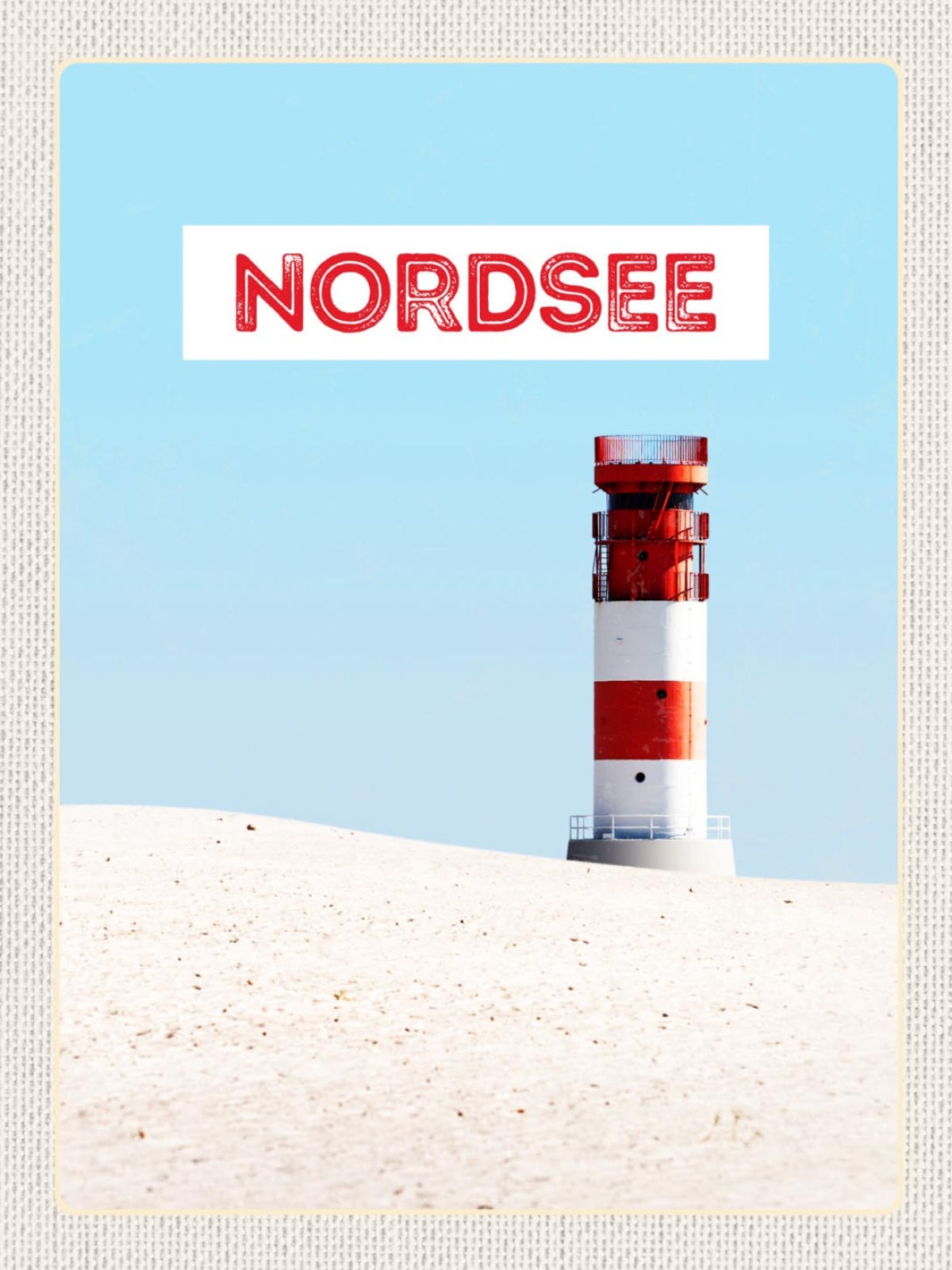 Schild Nordsee Küste Strand Leuchtturm Meer D EU 12x18 20x30 30x40 Blech/Holz