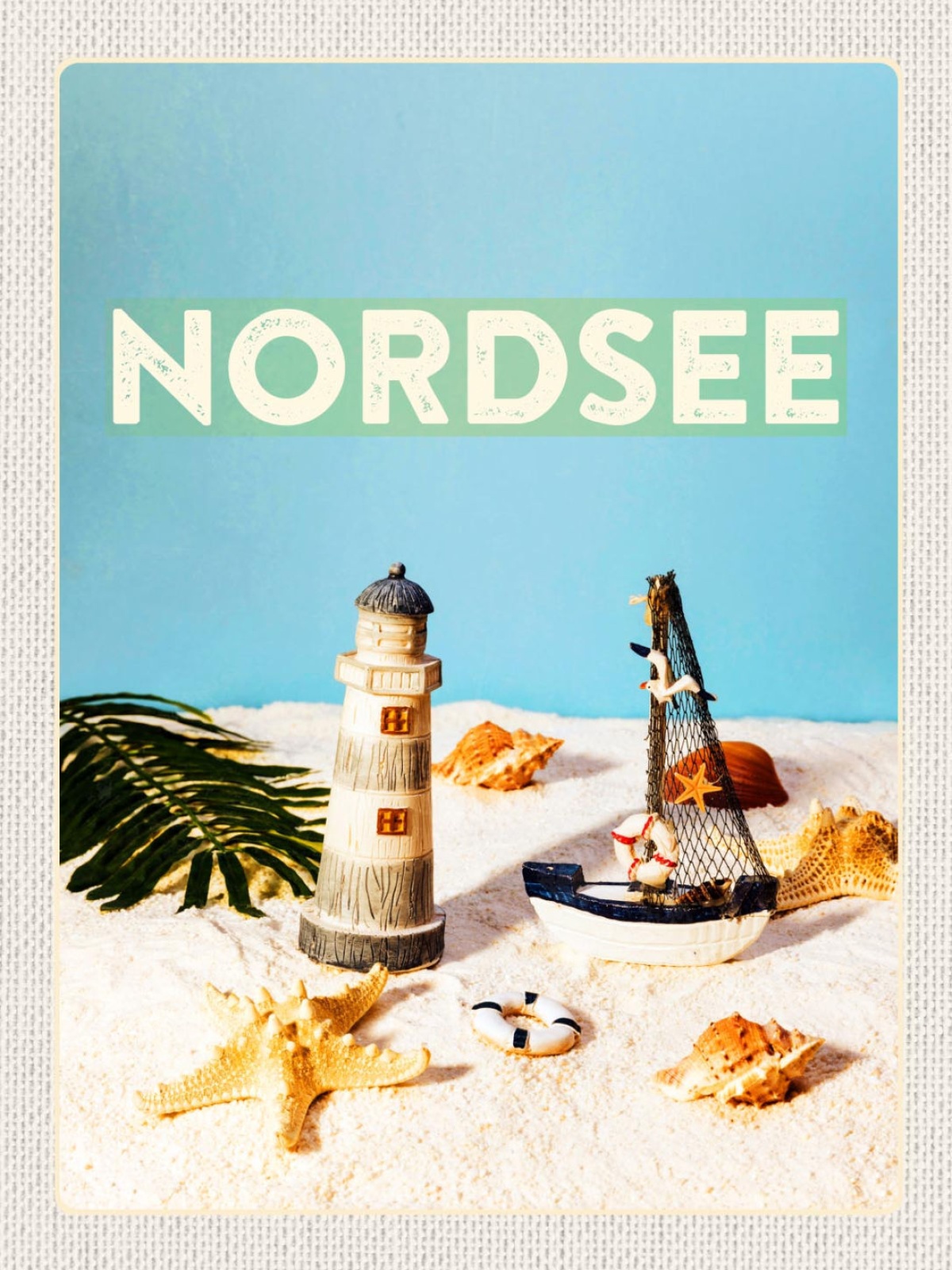 Schild Nordsee Küste Strand Spielzeug  Meer D EU 12x18 20x30 30x40 Blech/Holz