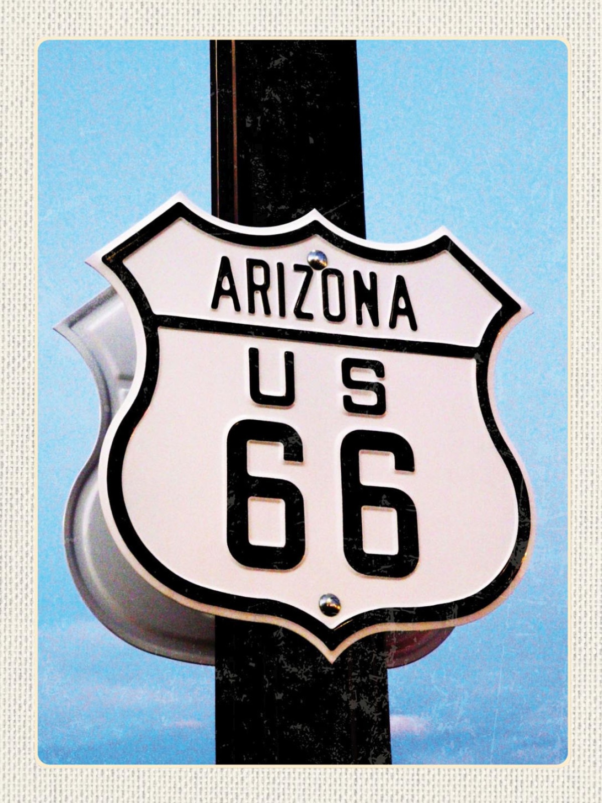 Schild Route 66 Arizona Fernstraße Highway USA 12x18 20x30 30x40 Blech/Holz