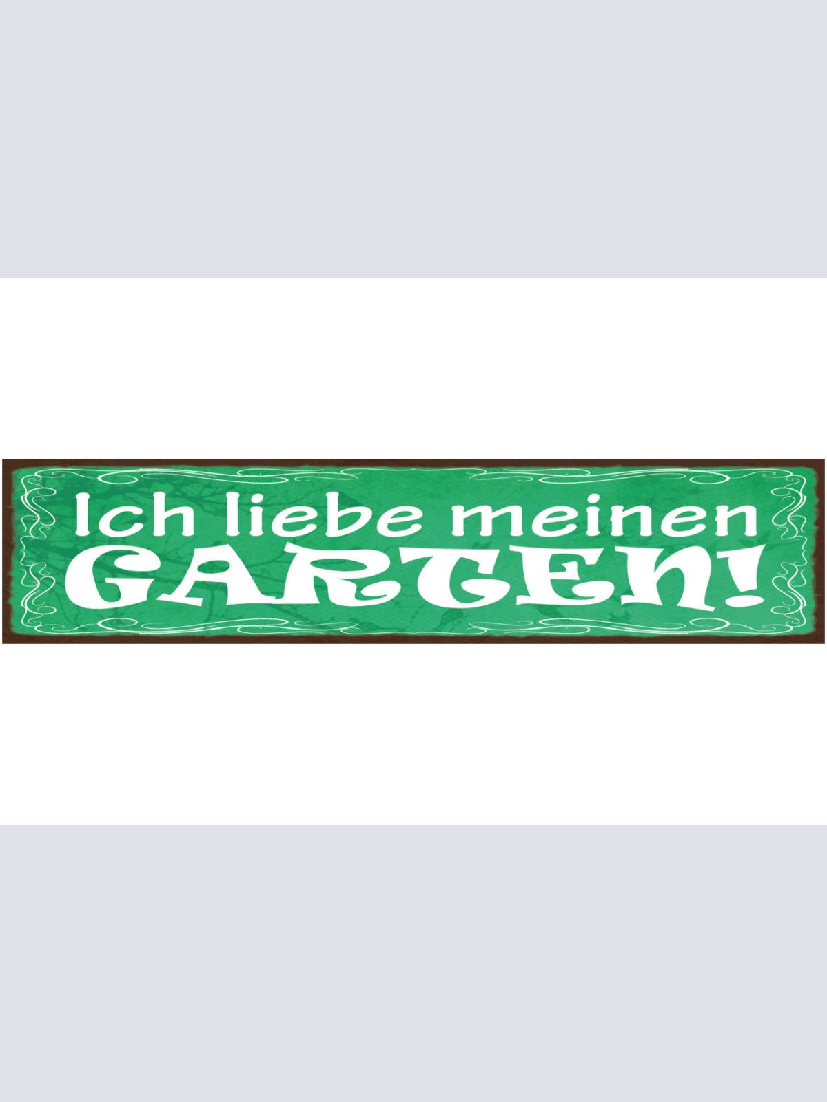 Schild Ich Liebe Meinen Garten Beet Blumen Pflanzen 46 x 10 Blech od. Holz