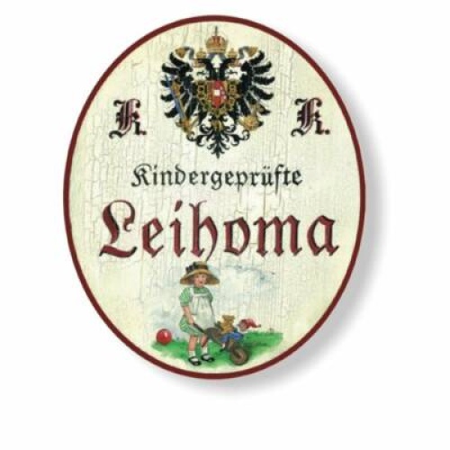 Kuk nostalgie holzschild kindergeprüfte leihoma oma