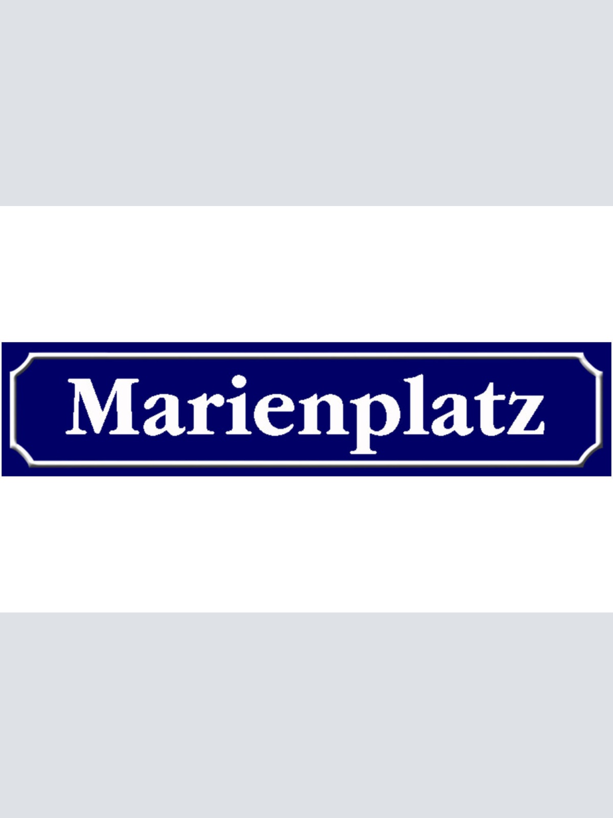 Schild Marien Platz München Bayern Deutschland Ort Straße 46 x 10 Blech od. Holz