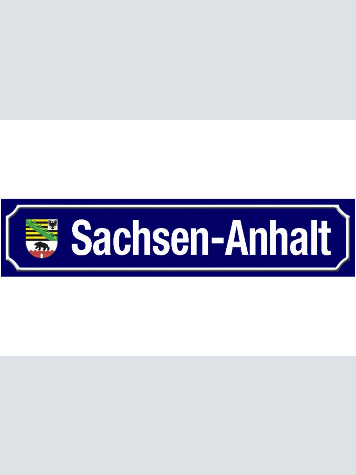 Schild Sachsen Anhalt Deutschland Ort Straße Platz 46 x 10 Blech od. Holz