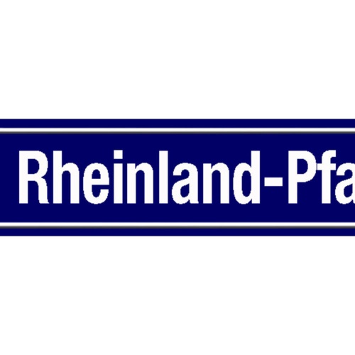 Schild Rheinland Pfalz Deutschland Ort Straße Platz 46 x 10 Blech od. Holz