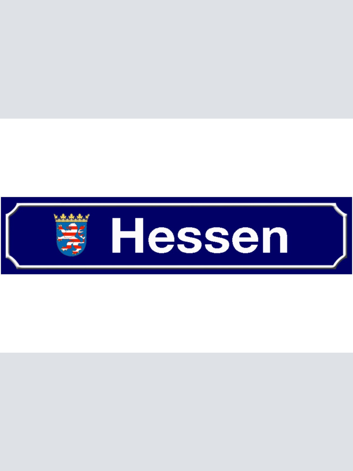 Schild Hessen Deutschland Bundesland Ort Straße Platz 46 x 10 Blech od. Holz