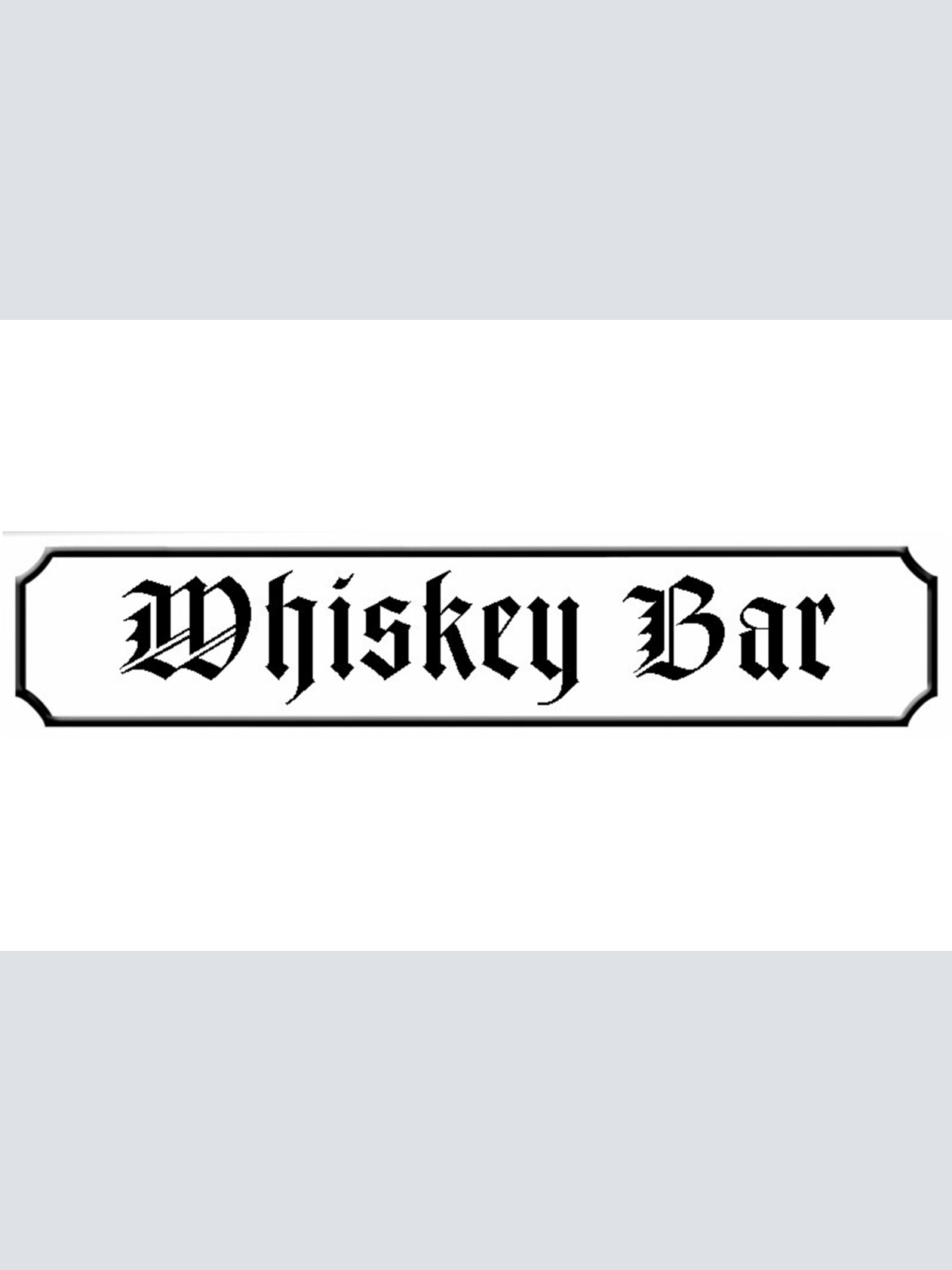 Schild Whiskey Bar Whisky Alkohol Spirituose Lokal Glas 46 x 10 Blech od. Holz
