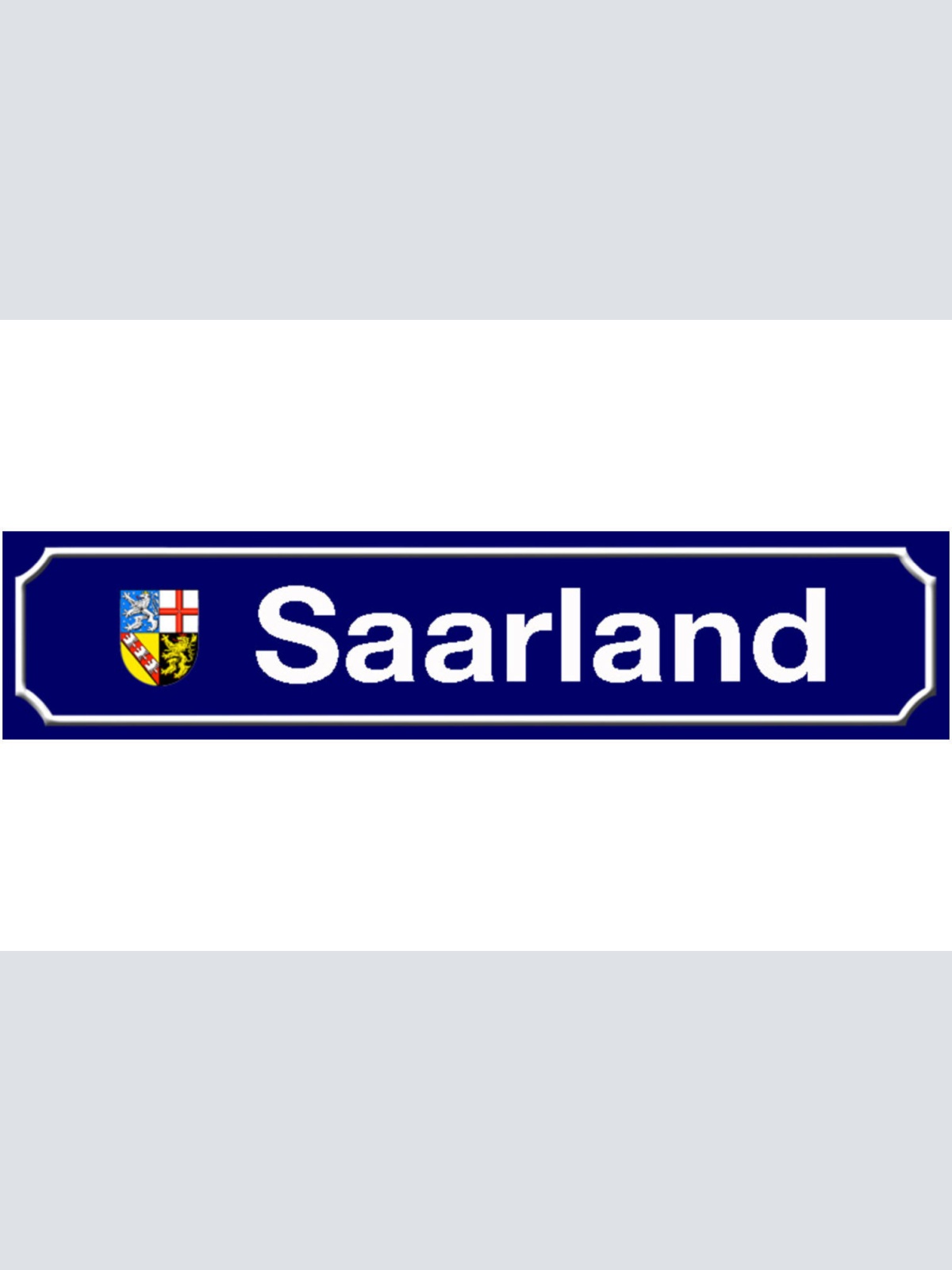Schild Saarland Deutschland Bundesland Ort Straße Platz 46 x 10 Blech od. Holz