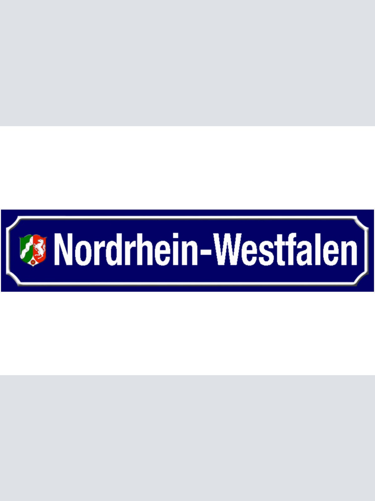 Schild Nordrhein Westfalen Deutschland Ort Straße Platz 46 x 10 Blech od. Holz