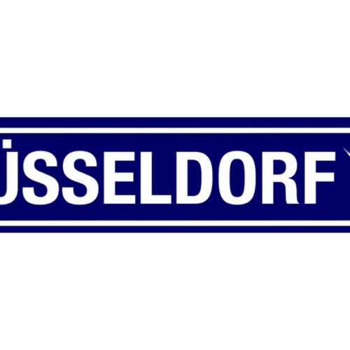 Schild Düsseldorf Stadt Deutschland Ort Straße Platz 46 x 10 Blech od. Holz