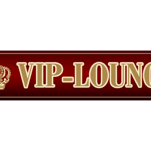 Schild VIP Lounge Wichtig Leute Prominente Aufenthaltsraum 46 x 10 Blech od.Holz