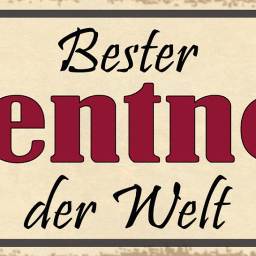 Schild Bester Rentner Der Welt Rente Pensionist Pension 27x10 Blech od.Holz