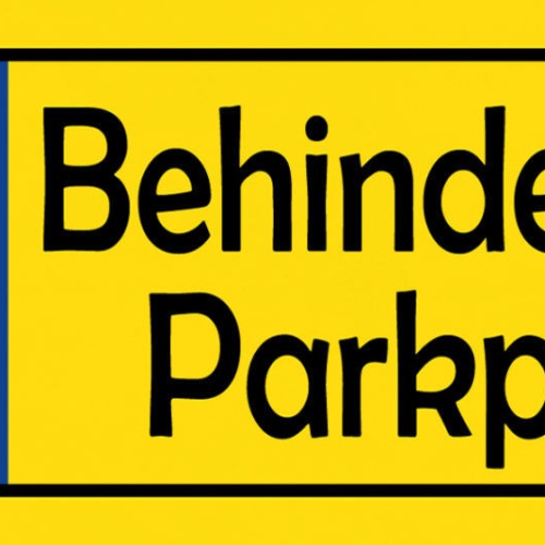 Schild Behinderten Parkplatz Parken Auto Rollstuhl 27x10 Blech od.Holz