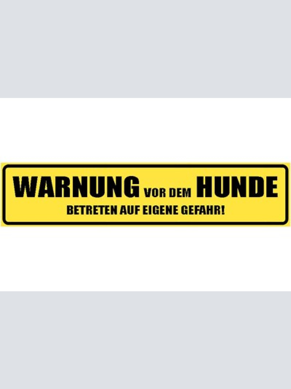 Schild warnung hund betreten eigene gefahr verbot wachhund 46 x 10 blech od.holz