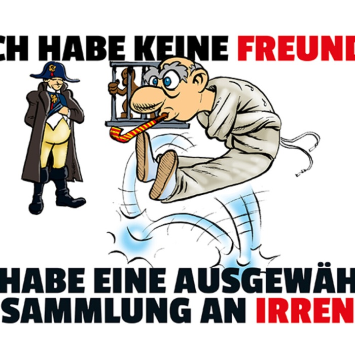 Schild Spruch Ich habe keine Freunde Ich habe eine Sammlung an Irren JW