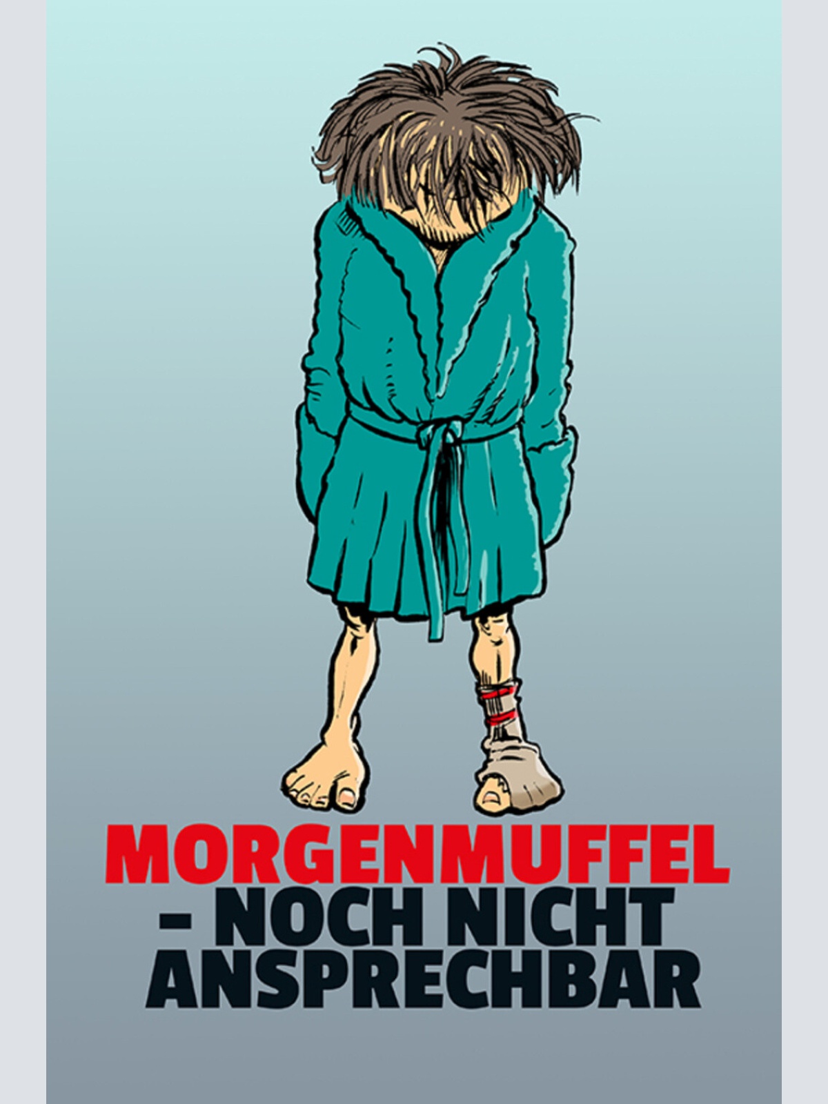 Schild Spruch Morgenmuffel Noch nicht ansprechbar Männer JW