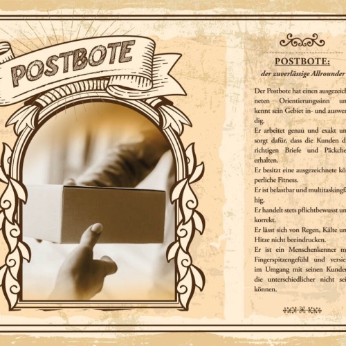 Schild Postbote Beruf Briefträger Post Zusteller 12x18 20x30 30x40 Blech/Holz