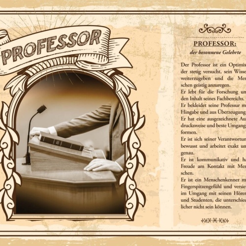 Schild Professor Beruf Titel Professur Lehramt 12x18 20x30 30x40 Blech/Holz