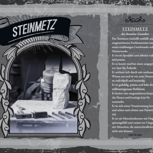 Schild Steinmetz Beruf Handwerker Steinbildhauer 12x18 20x30 30x40 Blech/Holz