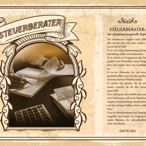 Schild Steuerberater Beruf Steuer Finanz Bilanz 12x18 20x30 30x40 Blech/Holz