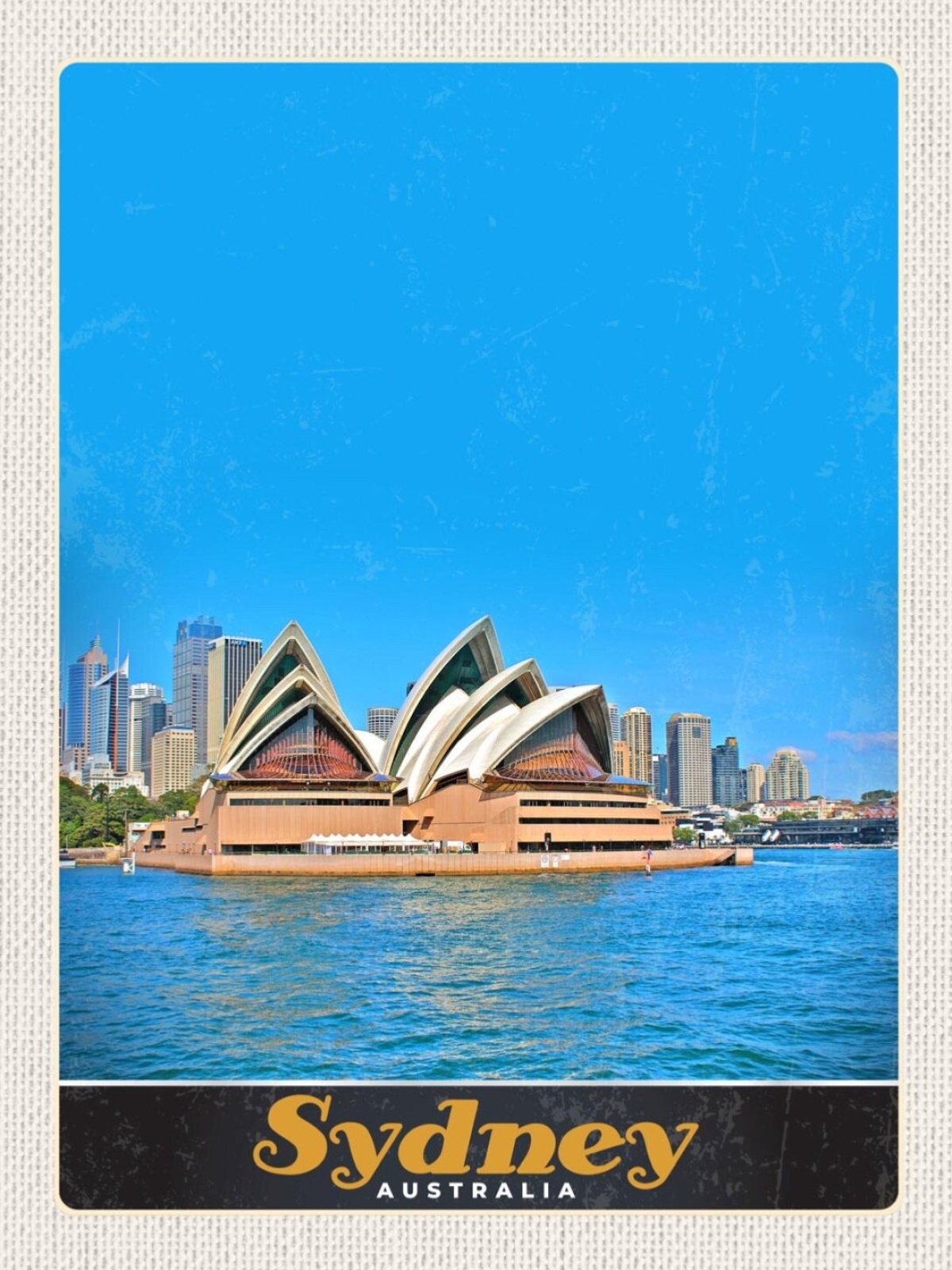 Schild Sydney Australia Australien Opera House 12x18 20x30 30x40 Blech/Holz
