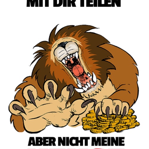 Schild Spruch Ich will mein Leben mit dir teilen Aber nicht meine Kekse Geld JW