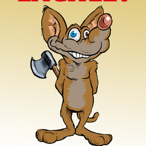 Schild Spruch Lächle Du kannst sie nich alle töten Maus Axt JW