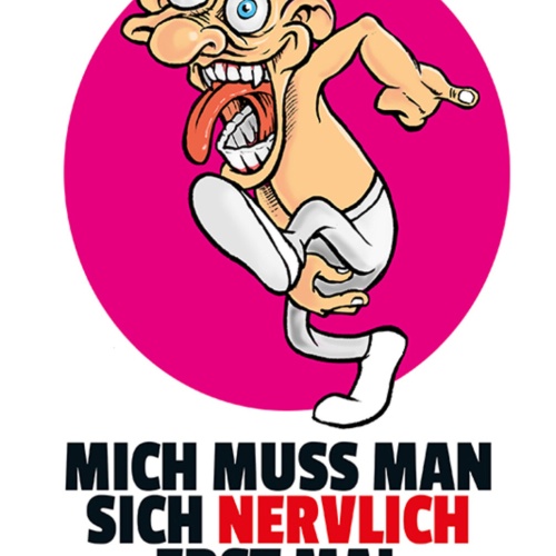 Schild Spruch Mich muss man sich nervlich erst mal leisten können Irre JW