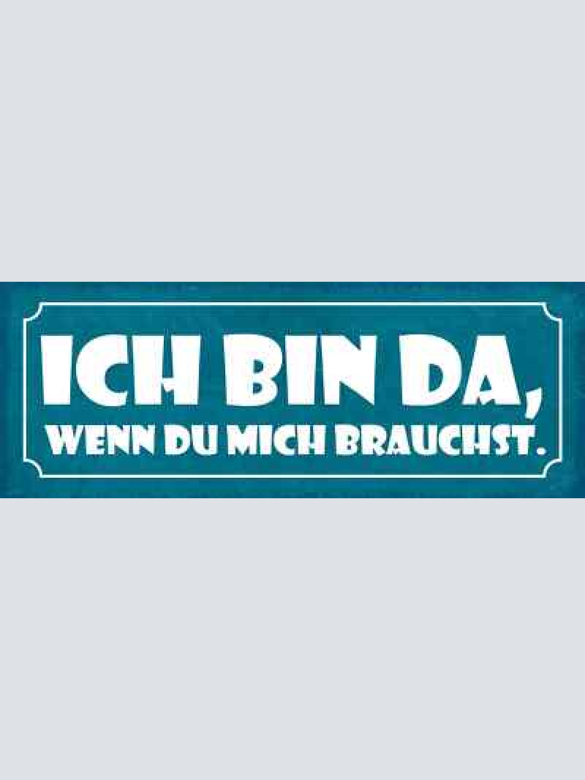 Schild ich bin da wenn du mich brauchst hilfe liebe freunde 27x10 blech od.holz