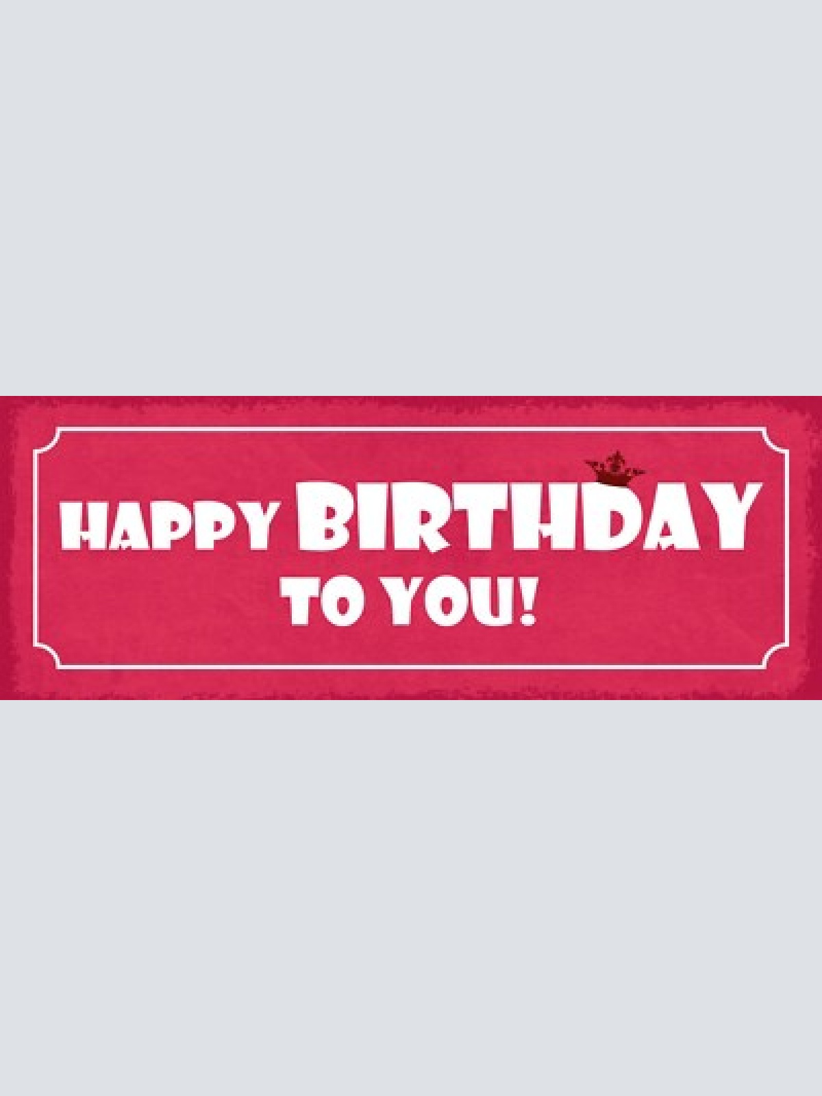 Schild happy birthday to you alles gute zum geburtstag 27x10 blech od.holz