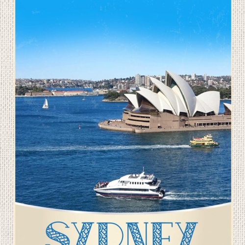 Schild Sydney Australia Australien Opera House 12x18 20x30 30x40 Blech/Holz