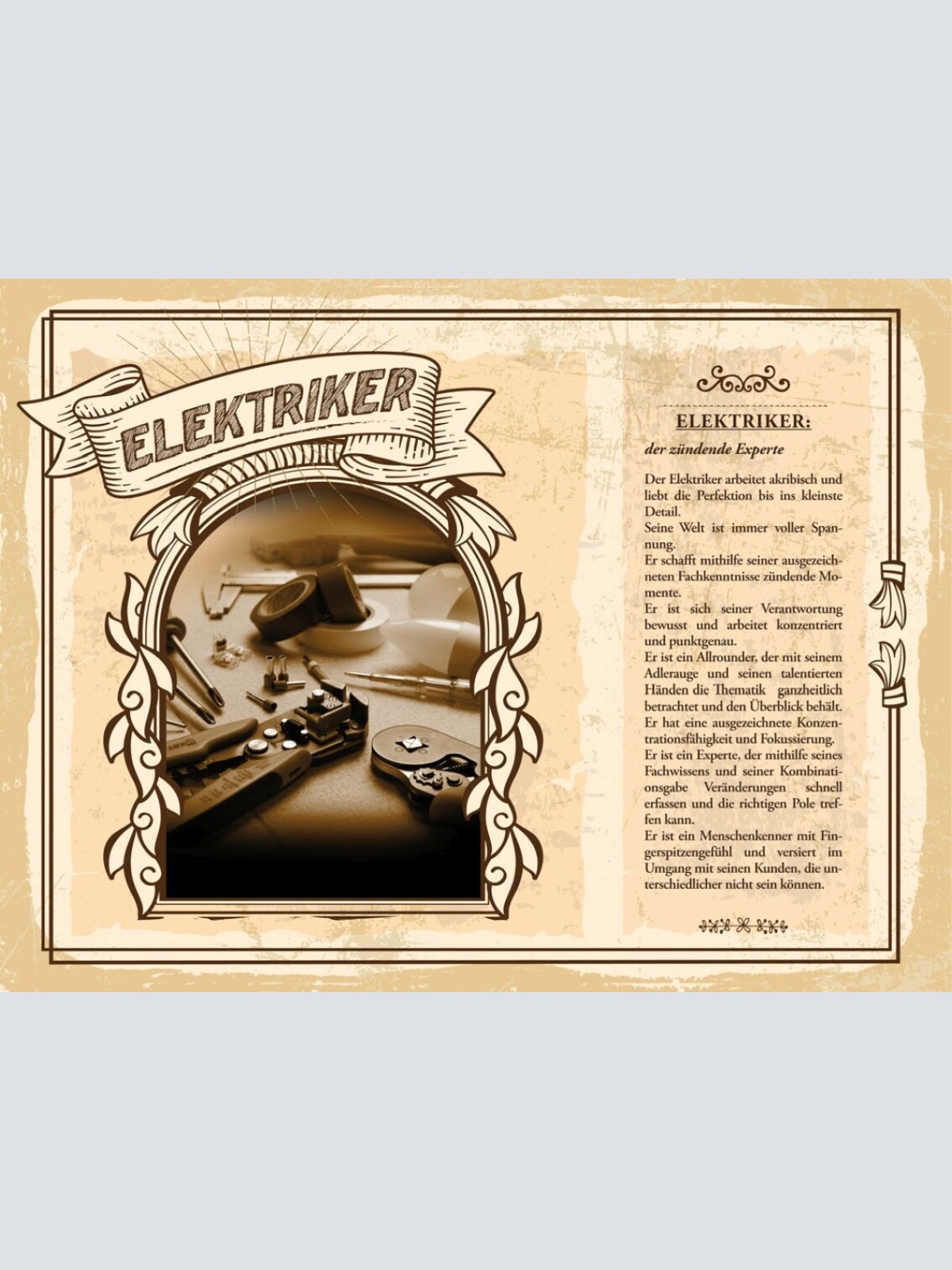 Schild Elektriker Beruf Strom Elektro Installateur 12x18 20x30 30x40 Blech/Holz