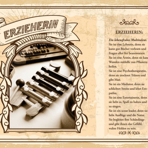 Schild Erzieherin Beruf Erziehung Betreuerin Kinder 12x18 20x30 30x40 Blech/Holz