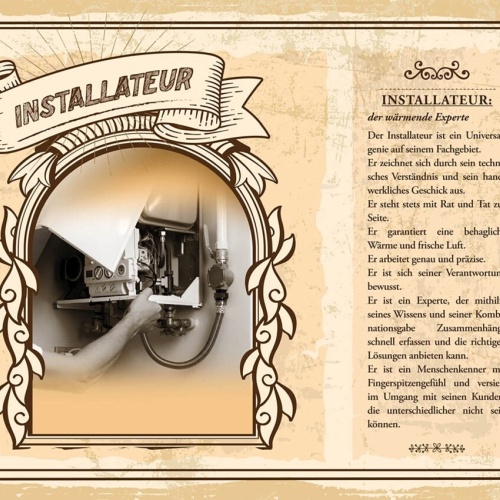 Schild Installateur Beruf Handwerker Installation 12x18 20x30 30x40 Blech/Holz