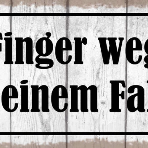 Schild Finger Weg Von Meinem Fahrrad Rad Fahrer Bike 27x10 Blech od.Holz