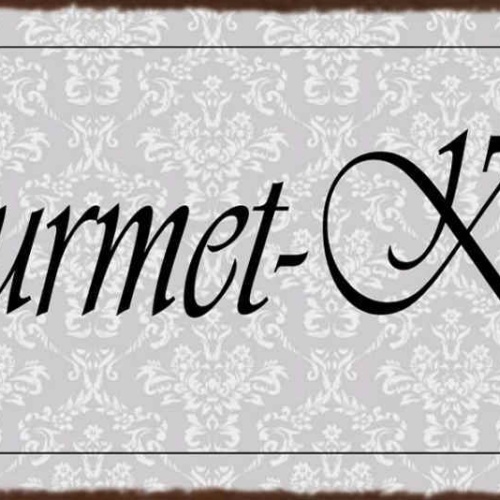 Schild Gourmet Küche Kochen Koch Restaurant Zuhause Wohnung 27x10 Blech od.Holz