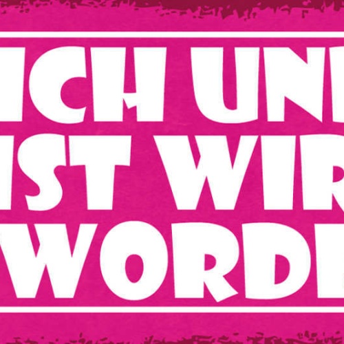 Schild Aus Ich & Du Ist Plötzlich Wir Geworden Liebe Ehe 27x10 Blech od.Holz