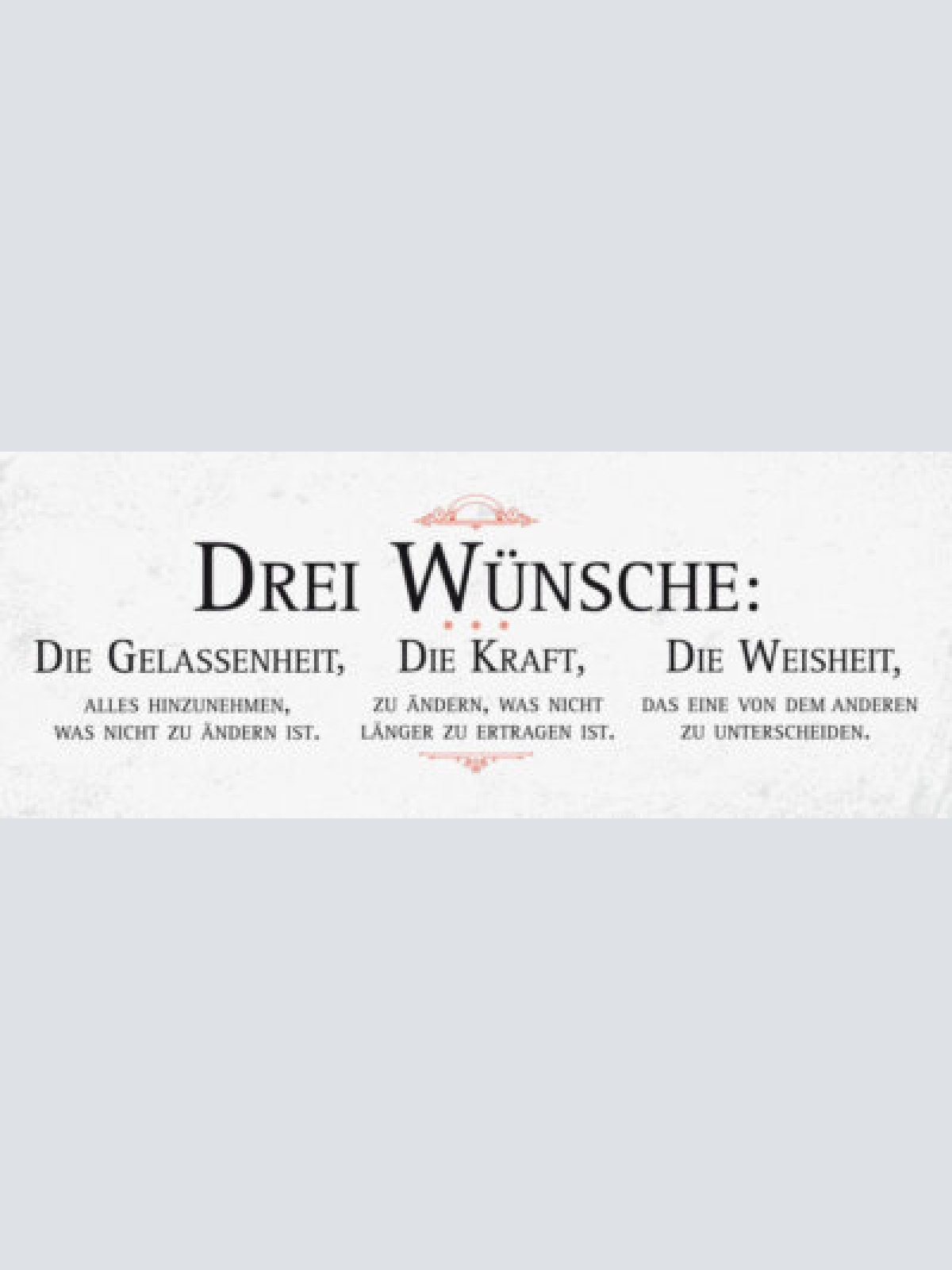 Schild 3 wünsche gelassenheit kraft weisheit ändern ertragen 27x10 blech od.holz