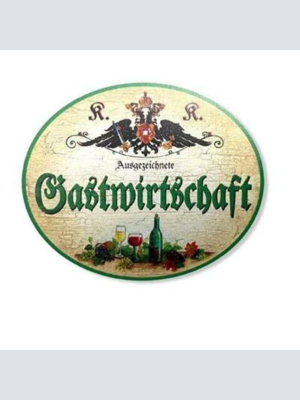 Kuk nostalgie holzschild ausgezeichnete gastwirtschaft