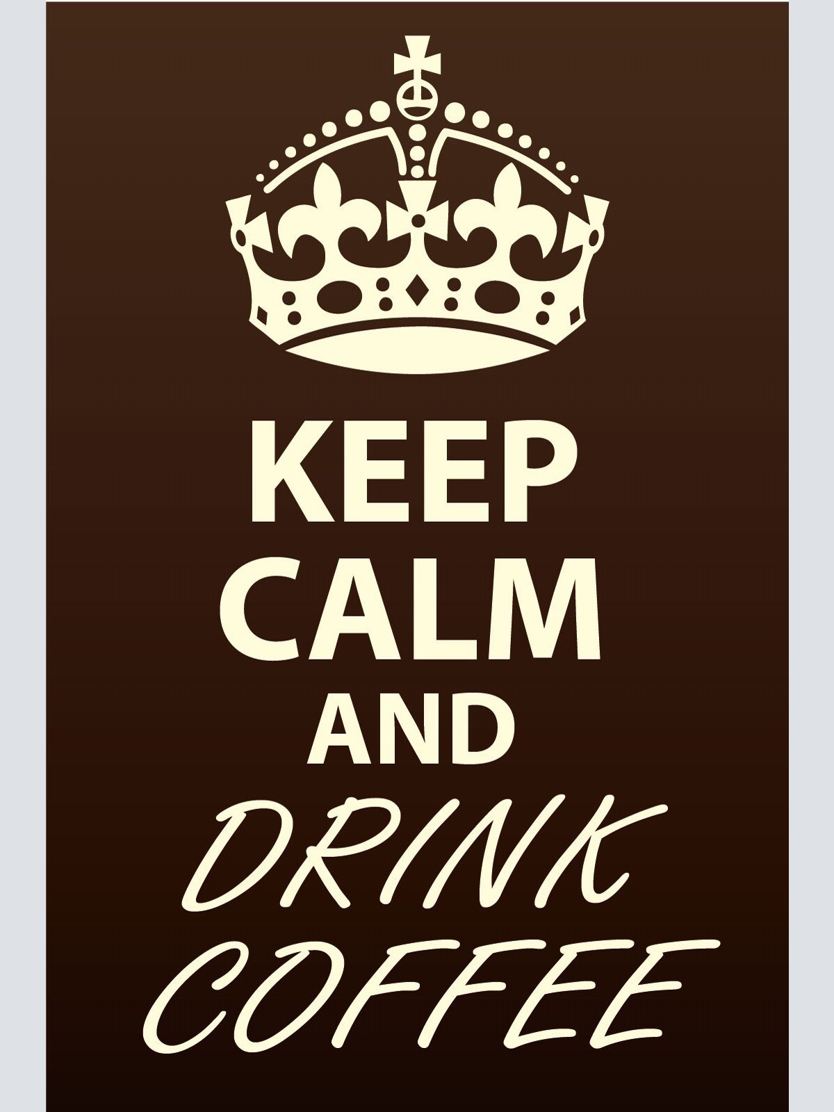 Schild Keep Calm Drink Coffee Kaffee Trinken 12x18 / 20x30 / 30x40 Blech od.Holz