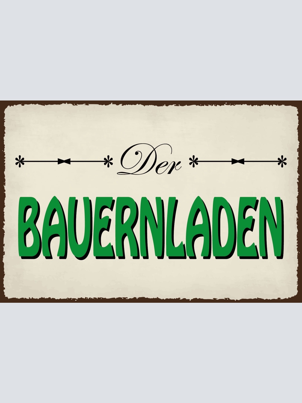 Schild Bauern Laden Verkauf Stand Geschäft  12x18 / 20x30 / 30x40 Blech od. Holz