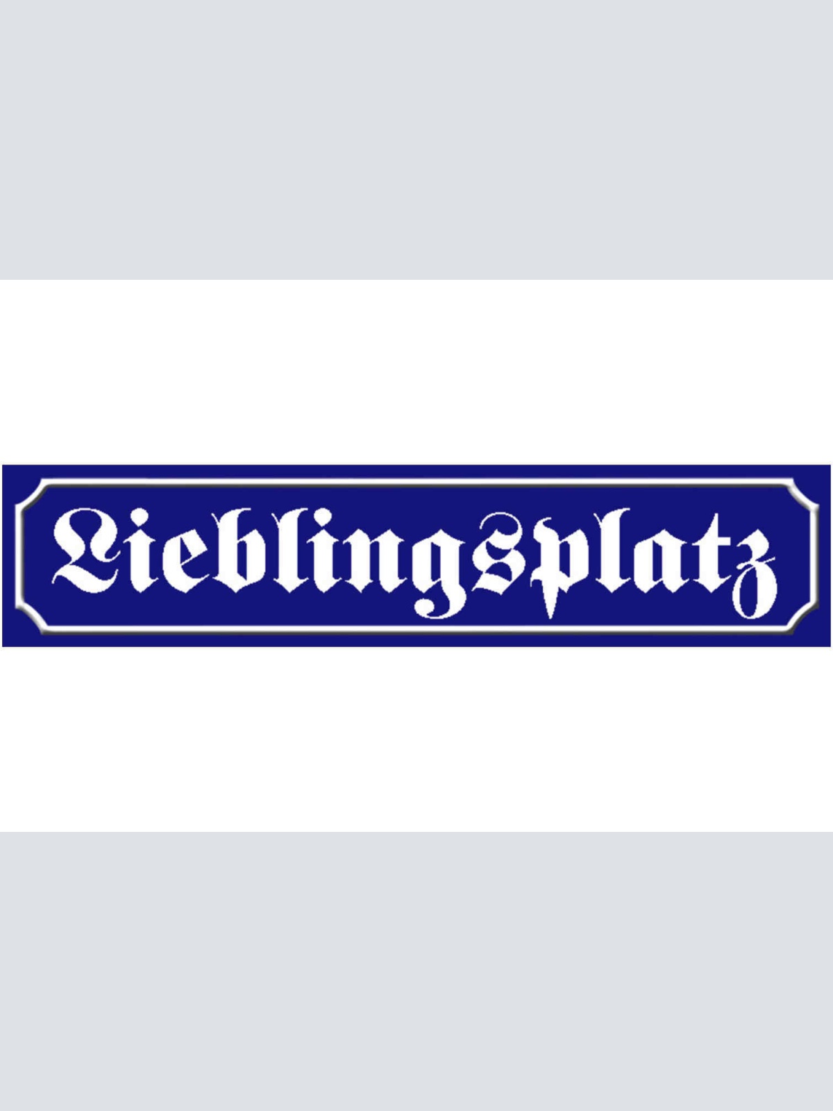 Schild Lieblingsplatz Reserviert Stamm Platz Ort Straße 46 x 10 Blech od. Holz