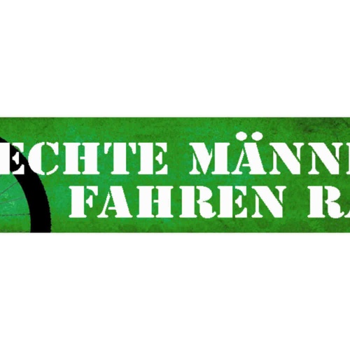 Schild Echte Männer Fahren Rad Fahrrad Fahrer Biker Bike 46 x 10 Blech od. Holz