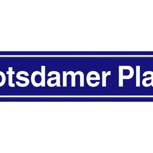 Schild Potsdamer Platz Berlin Stadt Deutschland Ort Straße 46 x 10 Blech od.Holz