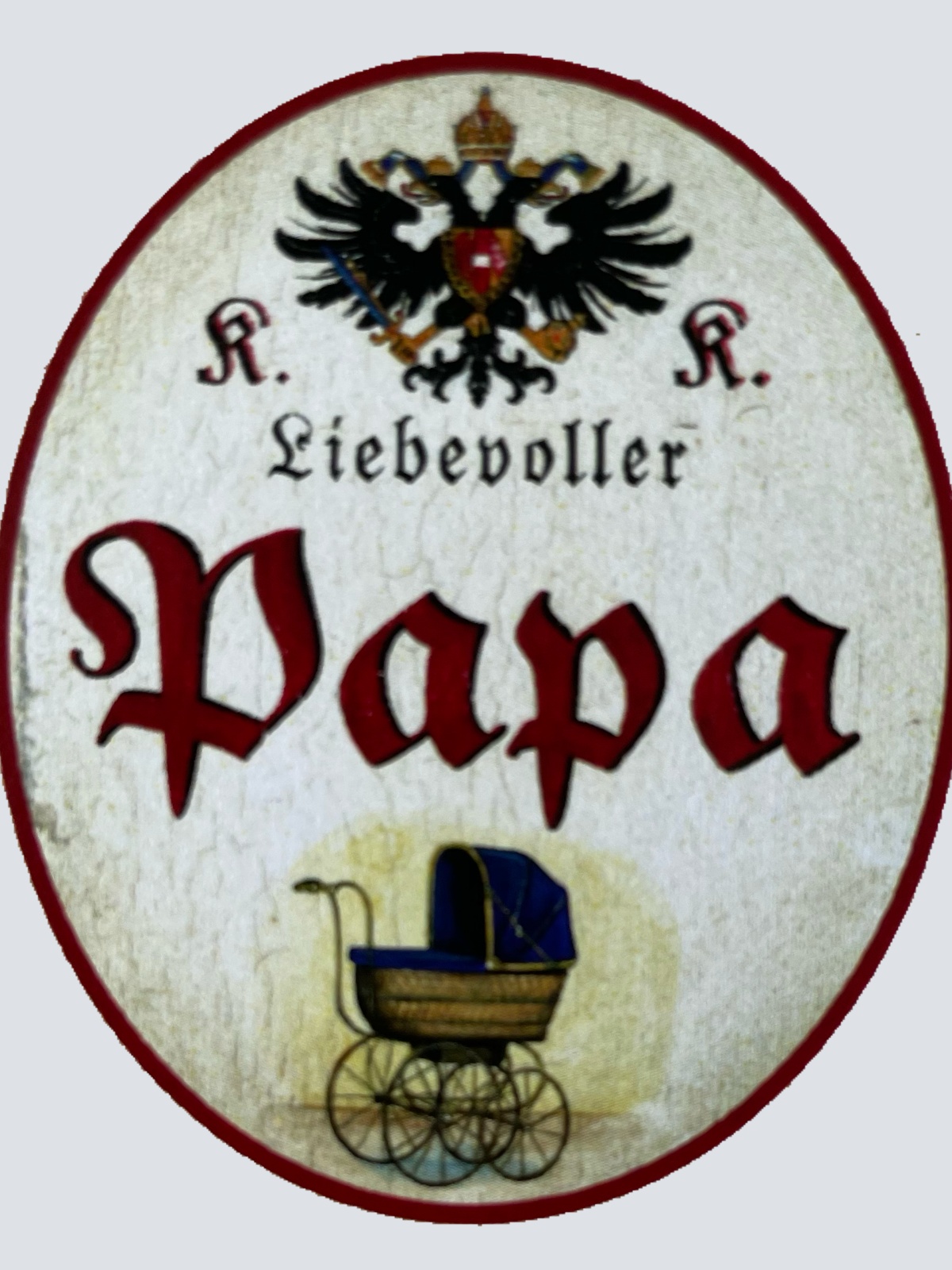 KuK Nostalgie Holzschild Liebevoller Papa Vater Kinder Kind Familie Schild